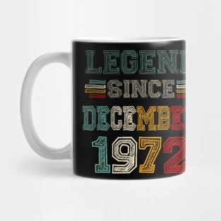51 Years Old Legend Since December 1972 51st Birthday Mug